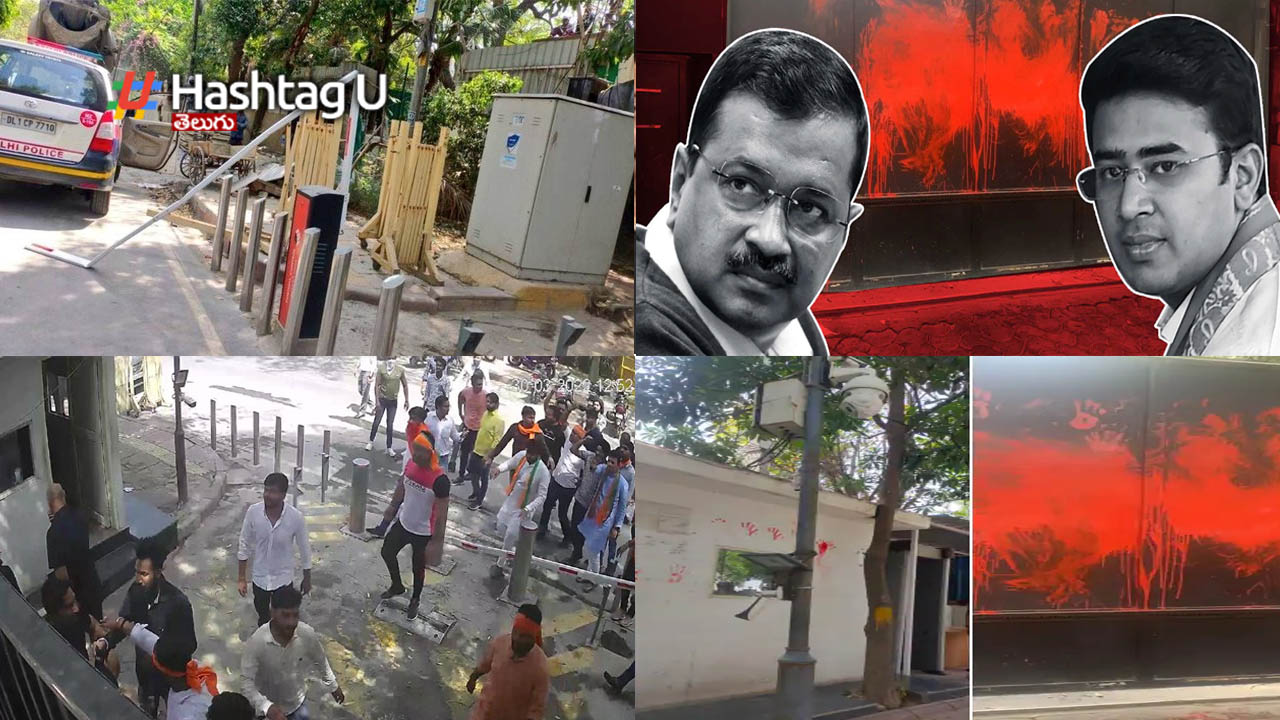 Bjym 'attacks' Kejriwal's House