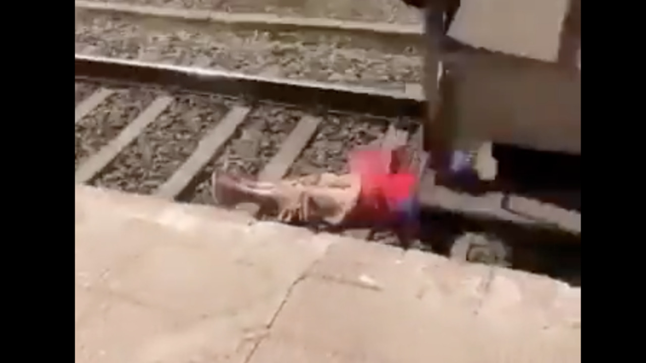 woman train
