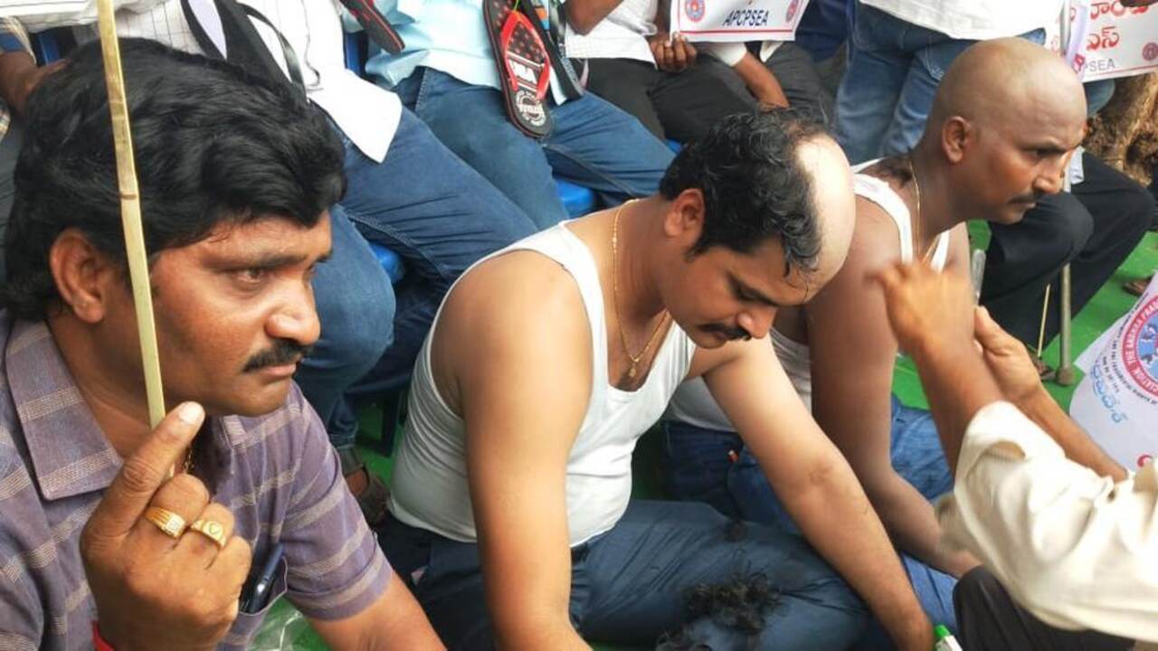 employees protest