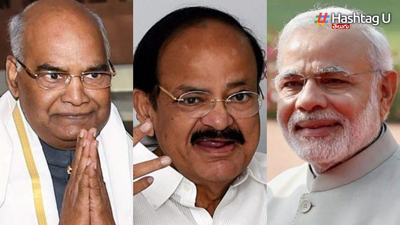 Venkaiah And Modi Kovind