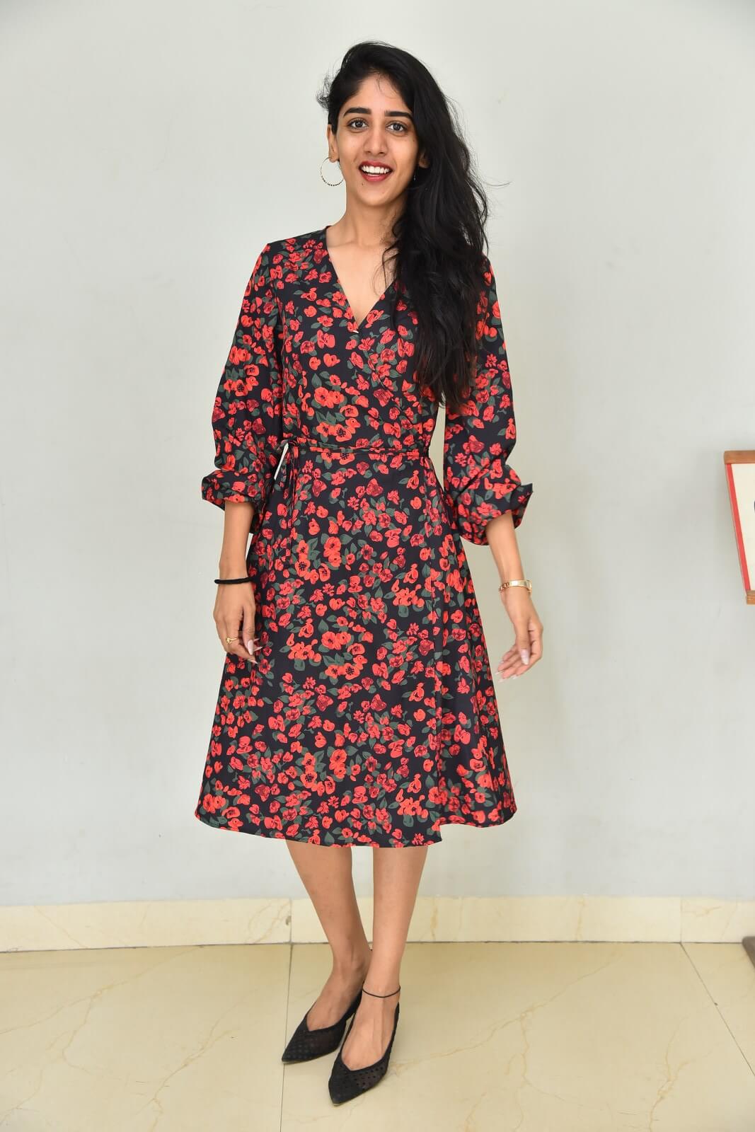 Chandini  chowdary dazzles in floral attire.