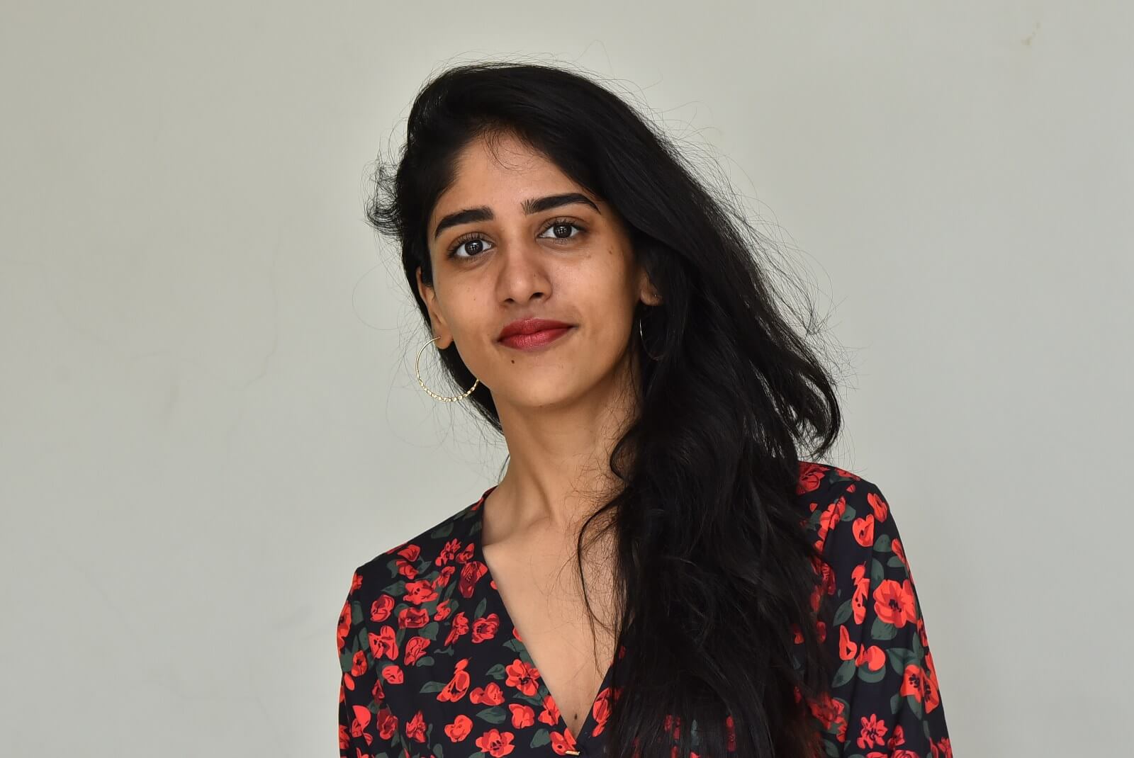 Chandini  chowdary dazzles in floral attire.
