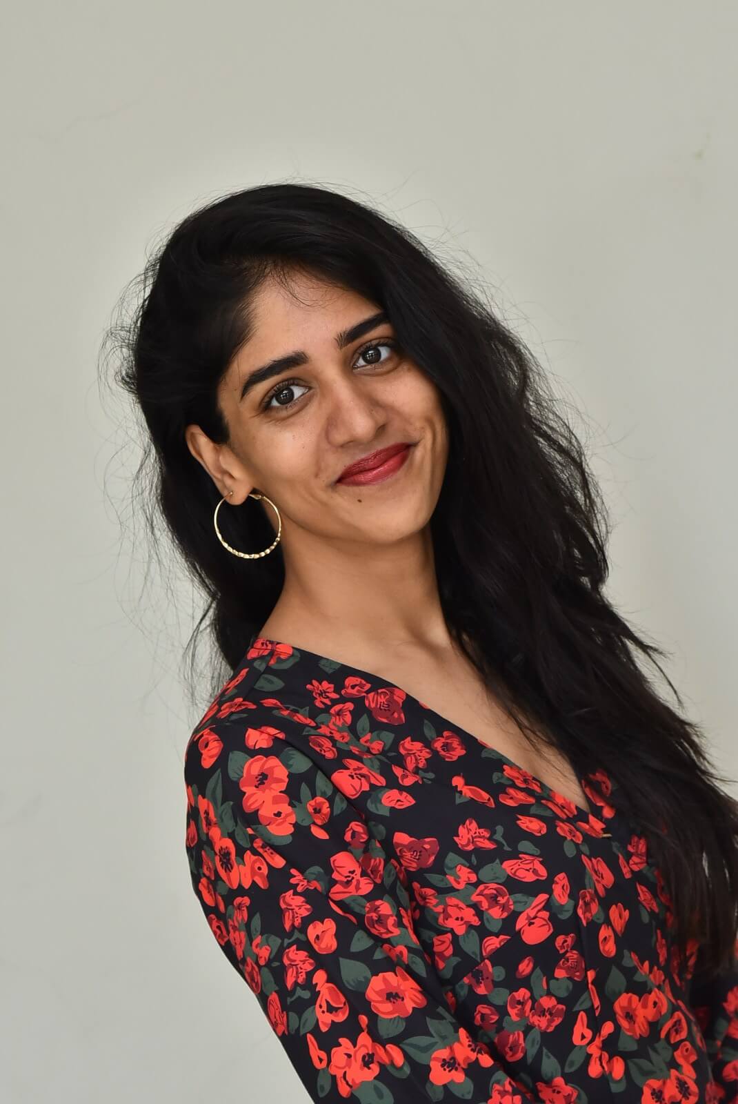 Chandini  chowdary dazzles in floral attire.