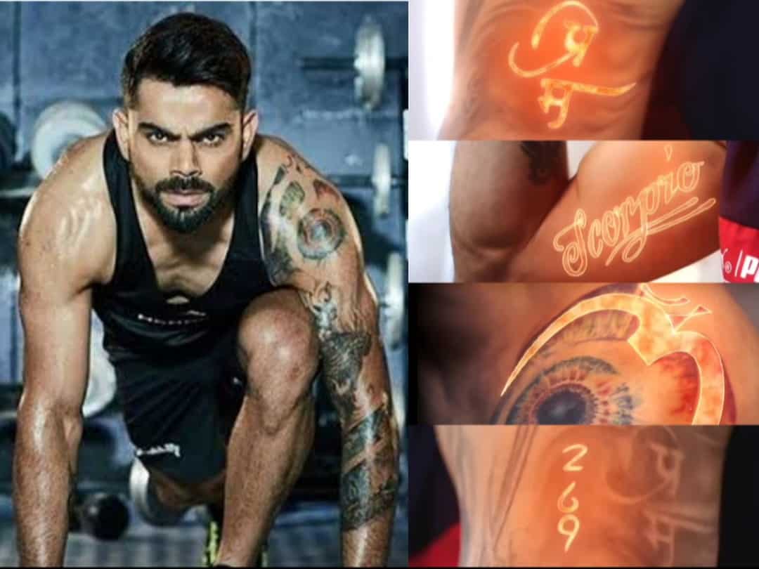 Intresting Facts Behind Virat Kohli 11 Tattoos 