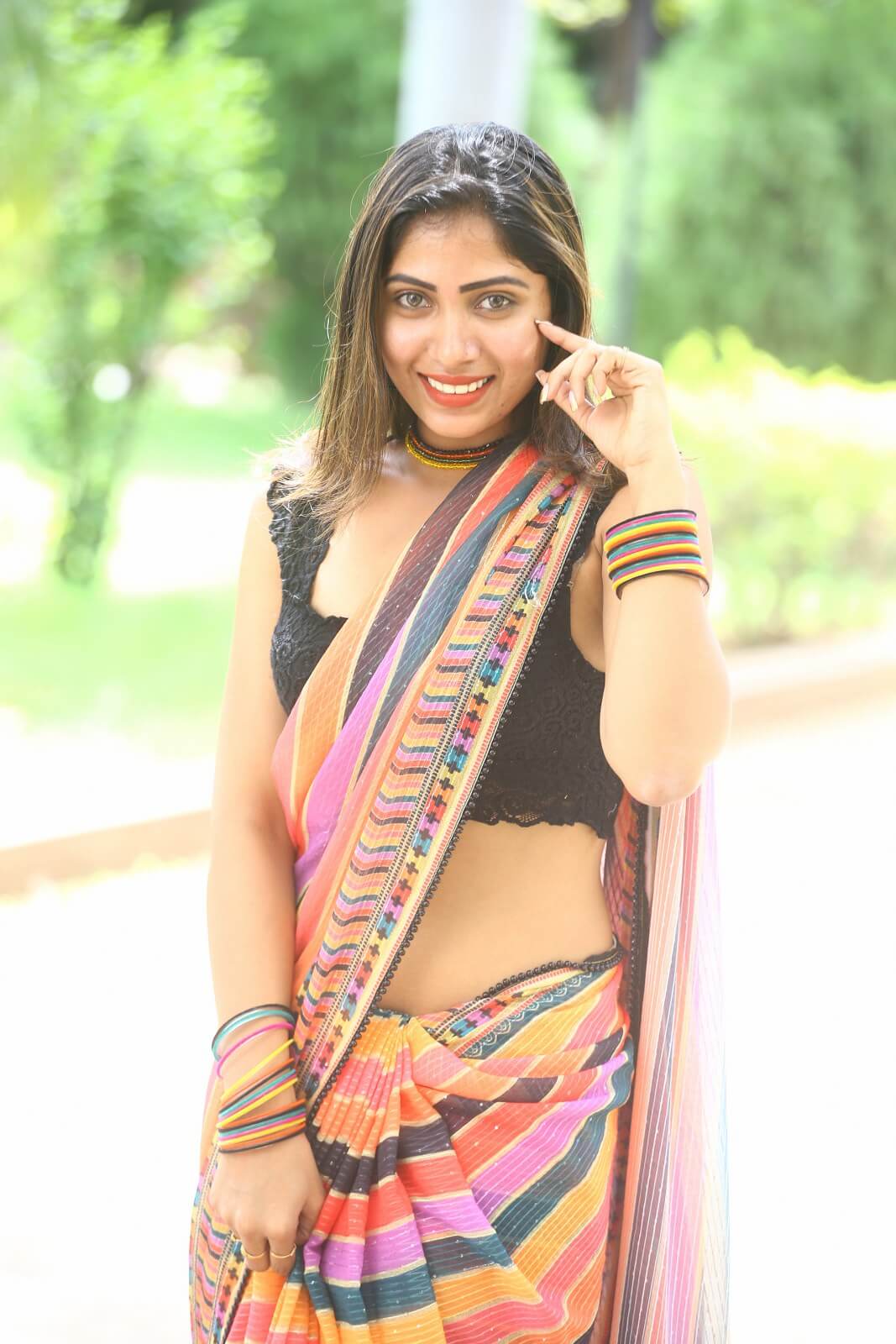 Sahar Krishnan weaves magic in saree