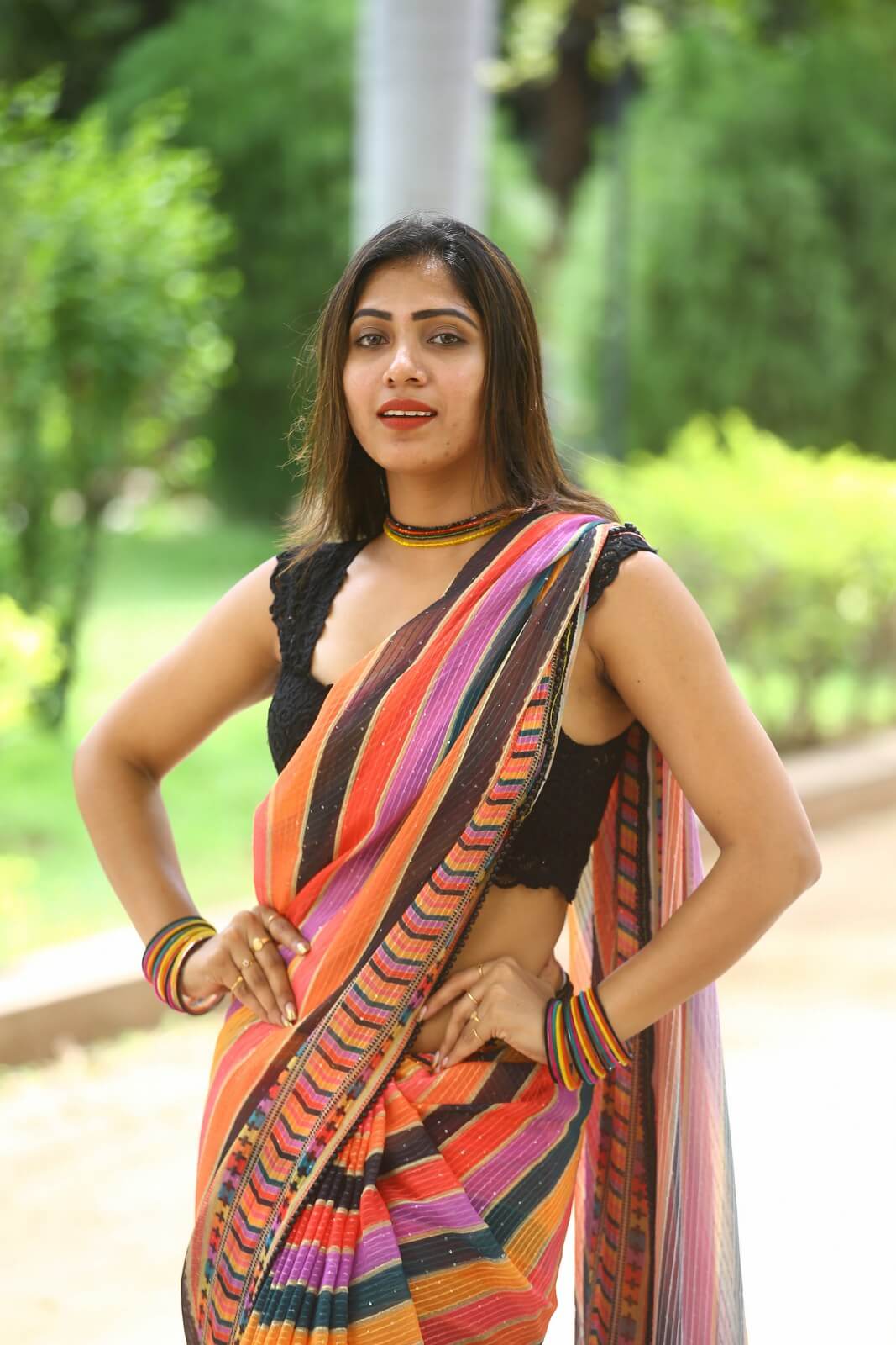 Sahar Krishnan weaves magic in saree