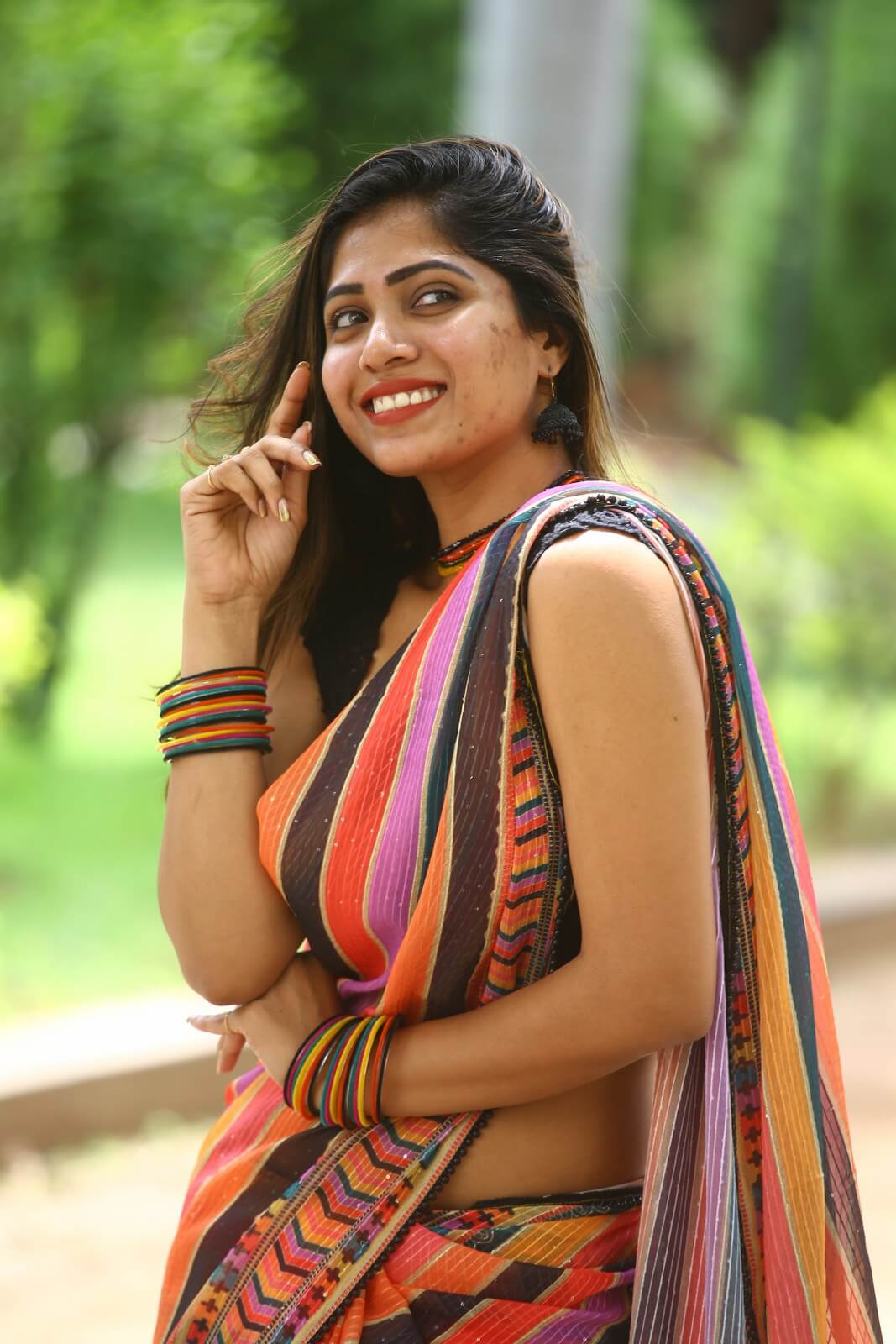 Sahar Krishnan weaves magic in saree