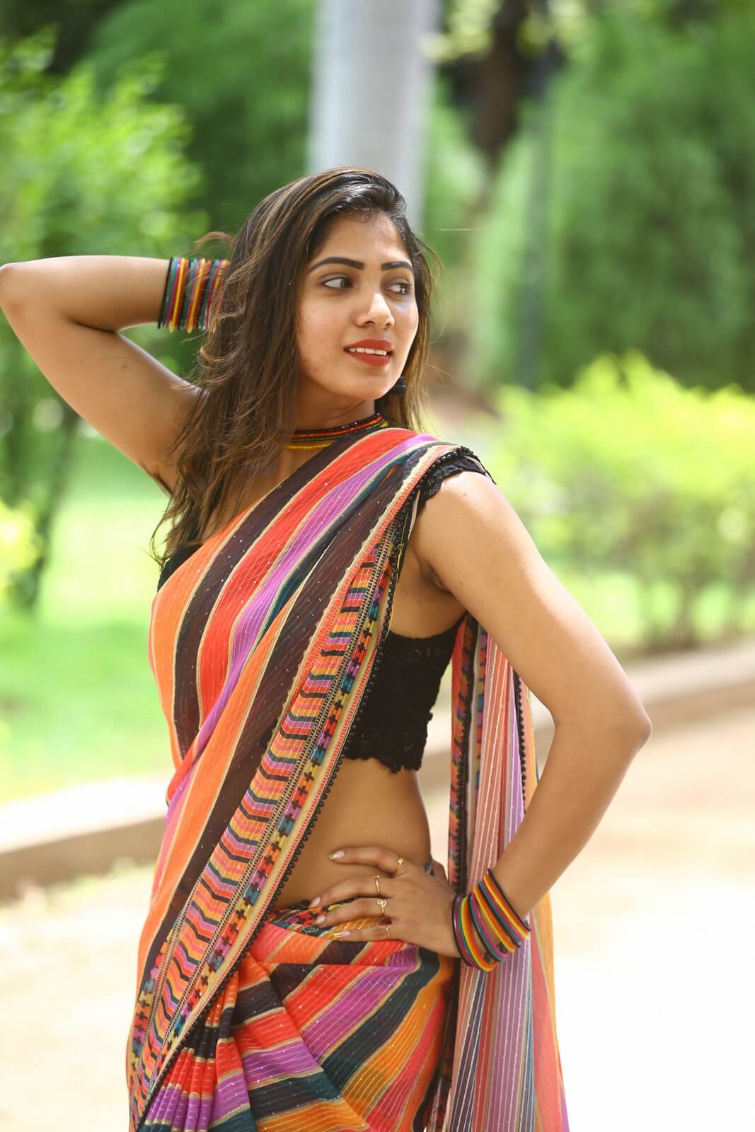 Sahar Krishnan weaves magic in saree