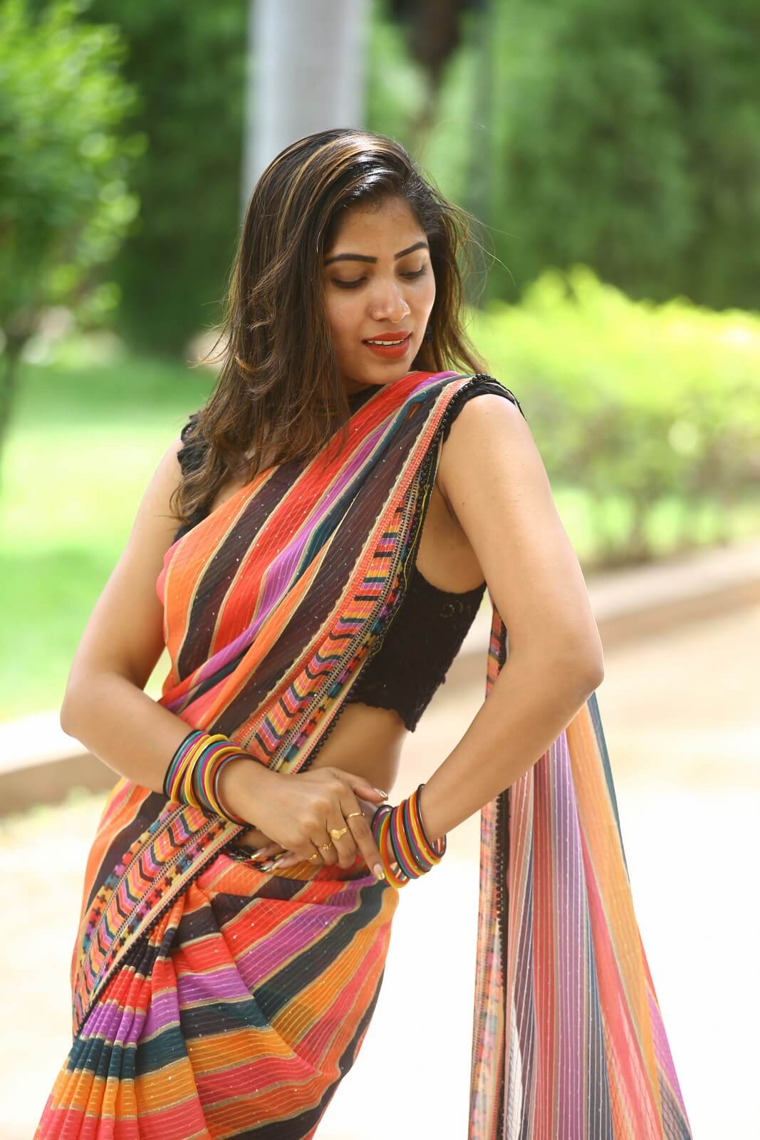 Sahar Krishnan weaves magic in saree