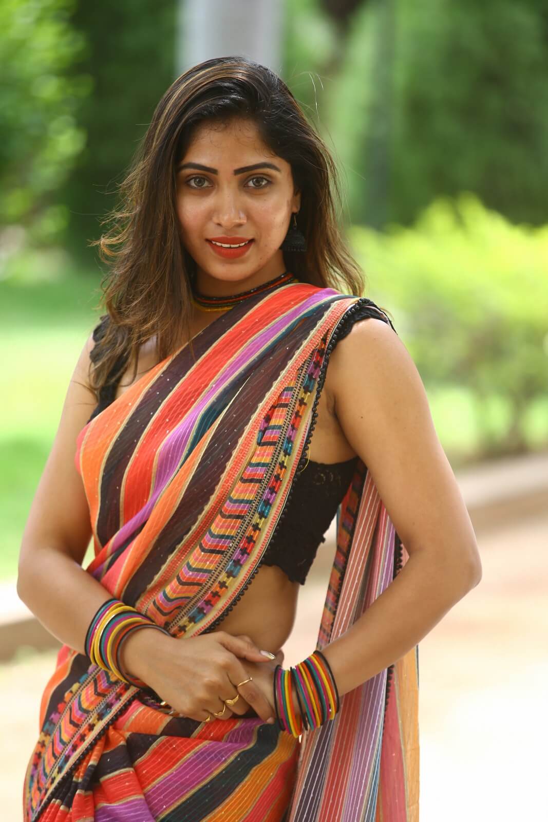 Sahar Krishnan weaves magic in saree