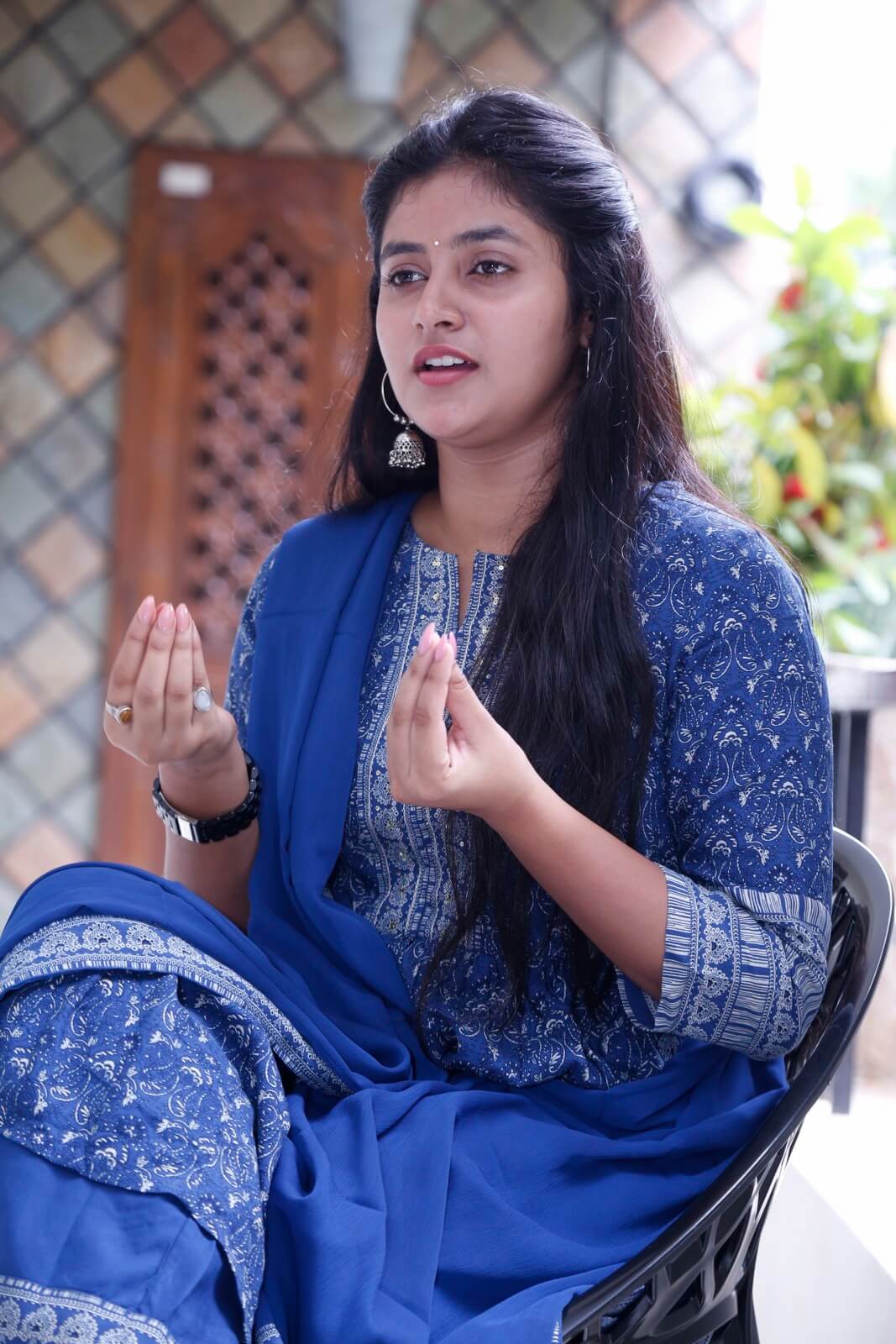 Sanchita Bashu sparks in all blue