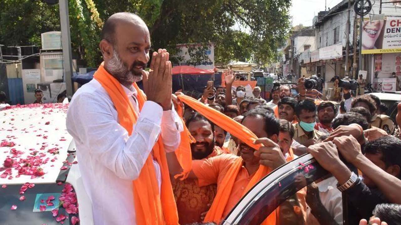 Bandi sanjay bus yatra