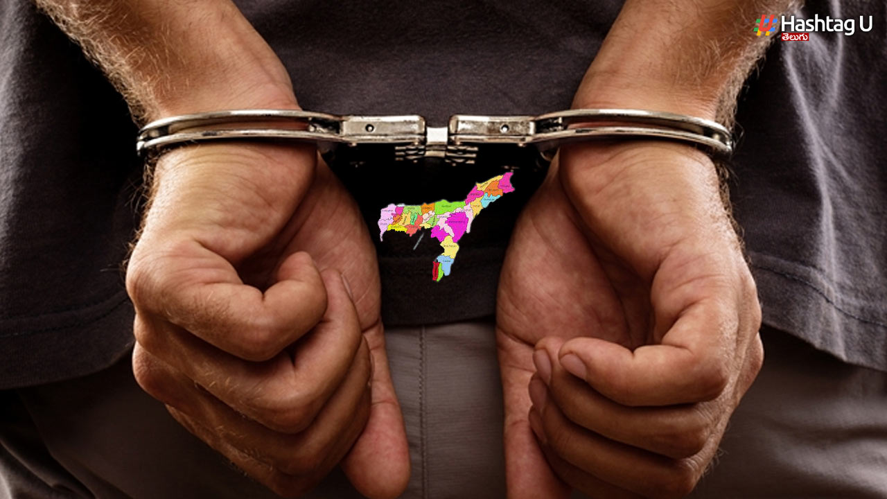 Arrests of husbands in Assam.