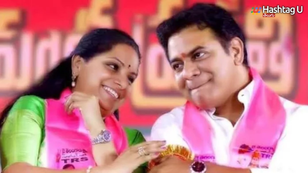 Kavita With Ktr For Delhi..