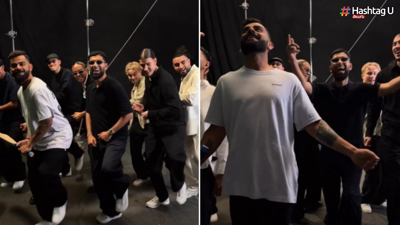 Kohli Shakes His Leg With Norwegian Dance Group Quick style