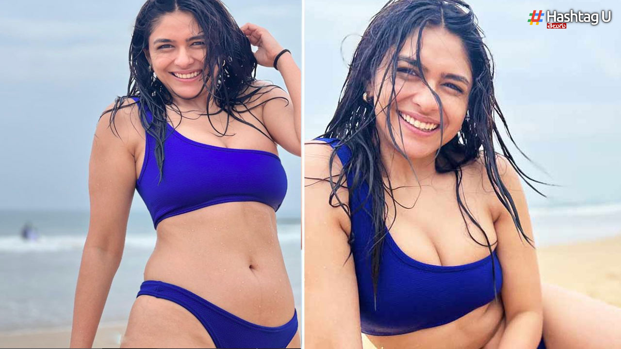 Mrinal Thakur Making Noise In 2 Piece Bikini.. Netizens Hot Comments On Mrinal Bikini Show