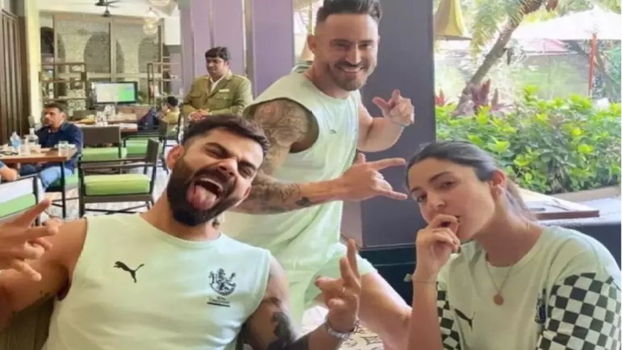 'Virushka' with Faf du Plessis