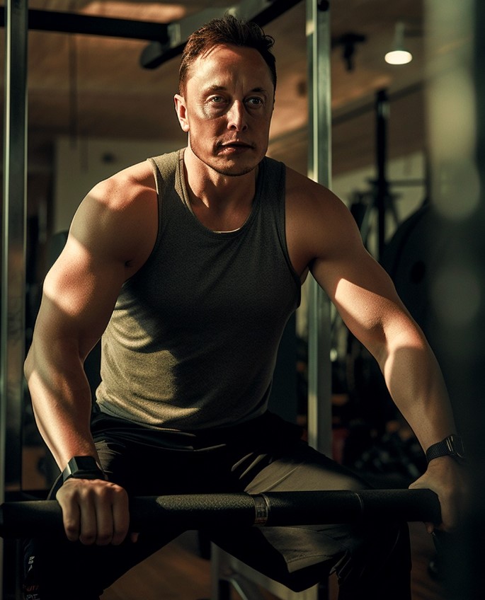 Ai Transformed Billionaire Elon Musk To Gym Freak