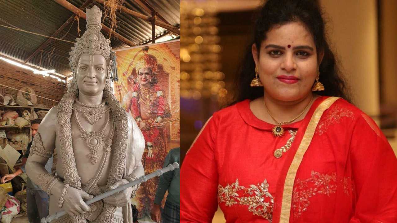 Karate Kalyani sensational comments on NTR Statue in Khammam