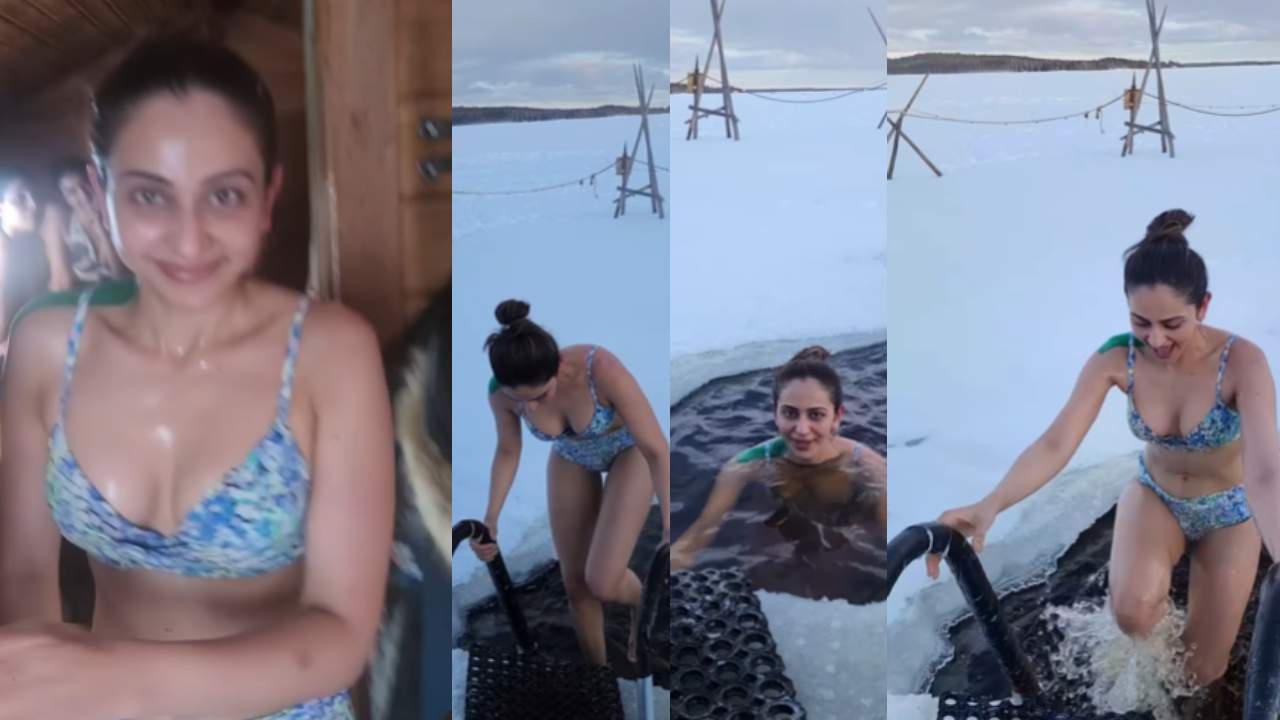 Rakul Preet Singh bath in -15 degrees video goes viral