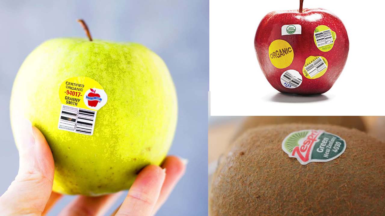 what is the use of stickers on Fruits