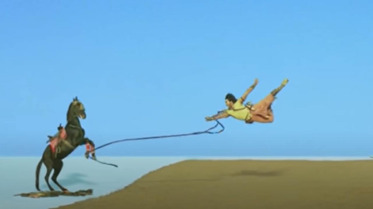 Rajamouli said Magadheera Iconic Scene Copy From Chiranjeevi Super Hit Movie
