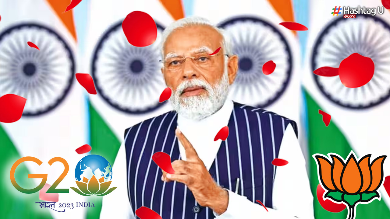 Rain Of Flowers On Modi.. Why Joy..