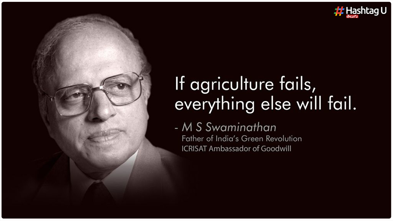 Swaminathan.. The Country Owes You