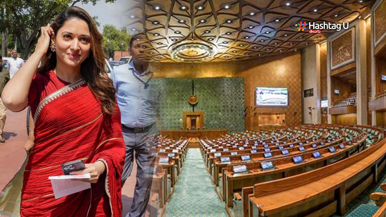 tamannaah bhatia at new parliament building