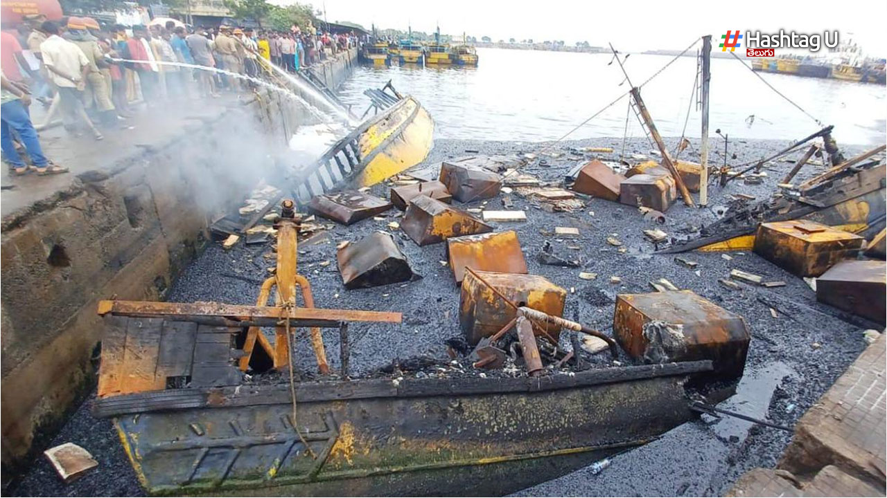 Reaction To The Fire At Visakhapatnam Fishing Harbour