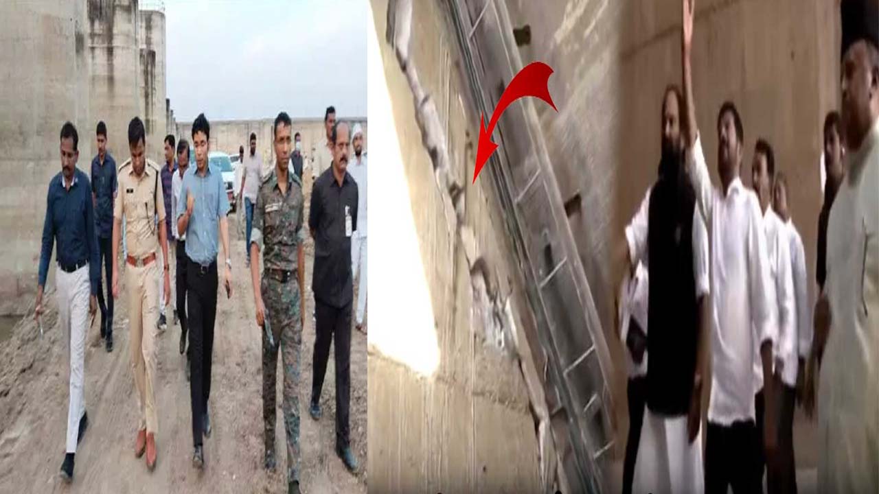 Cm Revanth's Team Inspecting Medigadda Barrage
