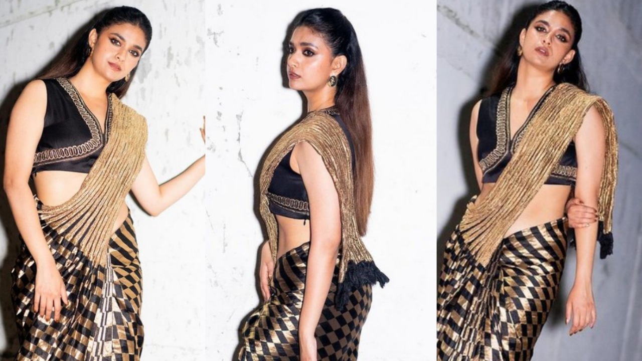 Keerti Suresh Dashing Look Saree Photoshoot
