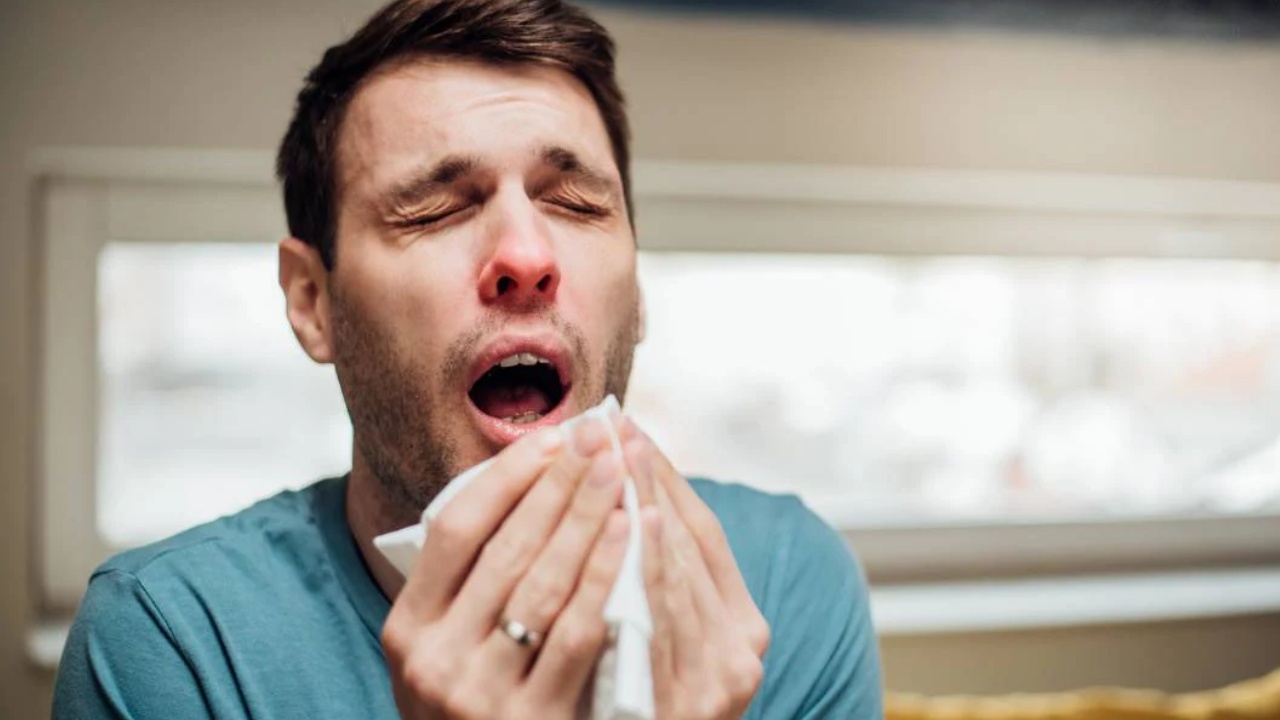 sneezing