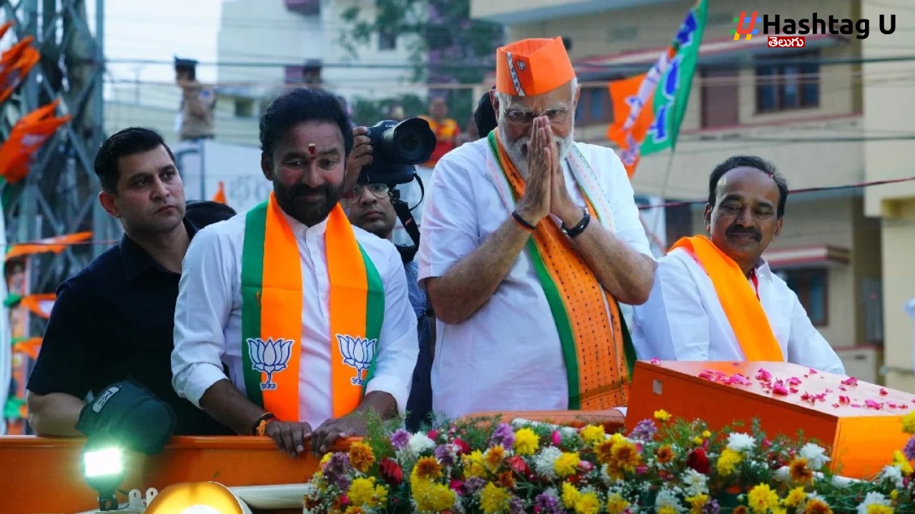 Modi Road Show Hyderabad