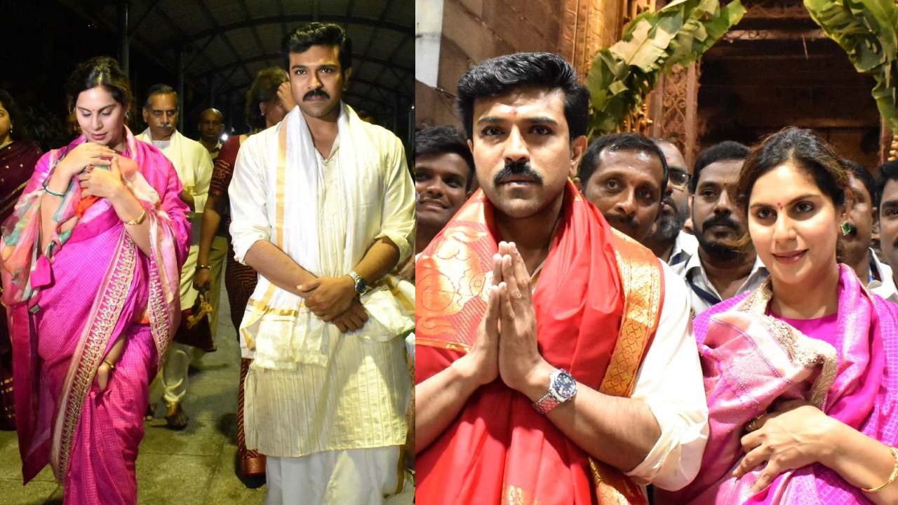Ram Charan Visited Tirumala Sri Venkateswara Swami Temple with Wife Upasana and Daughter Klin Kara