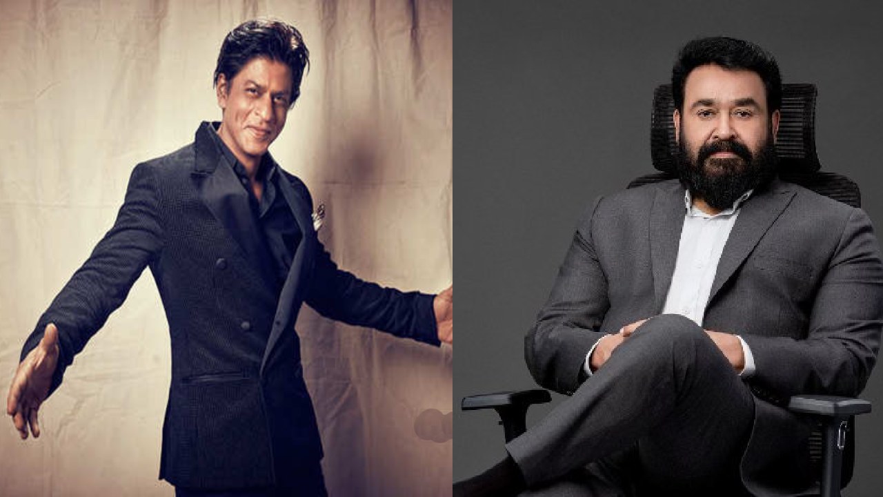 Mohanlal Shah Rukh Khan Sweet Chit Chat In Social Media Gone Viral