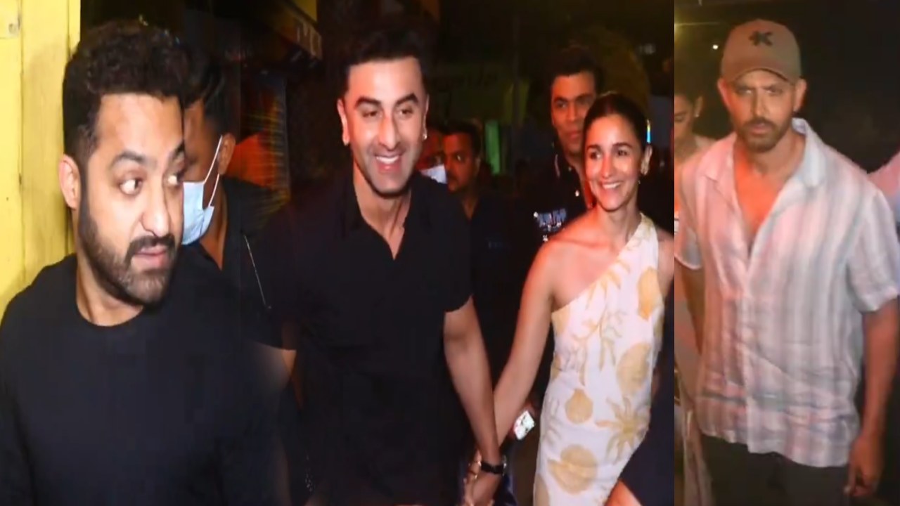 Ntr Hrithik Roshan Ranbir Kapoor Alia Bhatt Party Video Viral