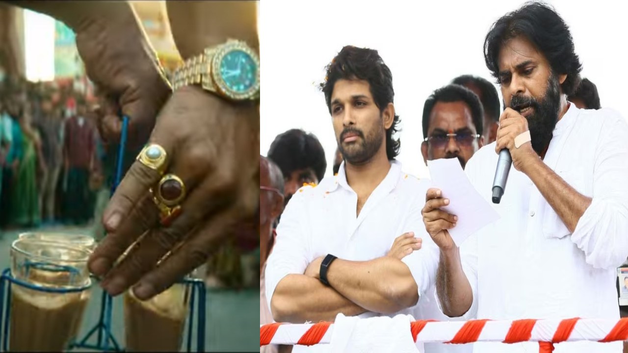 Allu Arjun Promote Janasena Symbol In Pushpa 2 Song With Dance Step