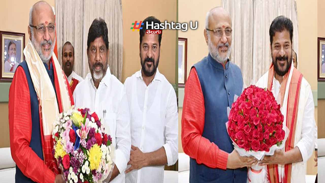 CM Revanth Reddy invitation to Governor Radhakrishnan