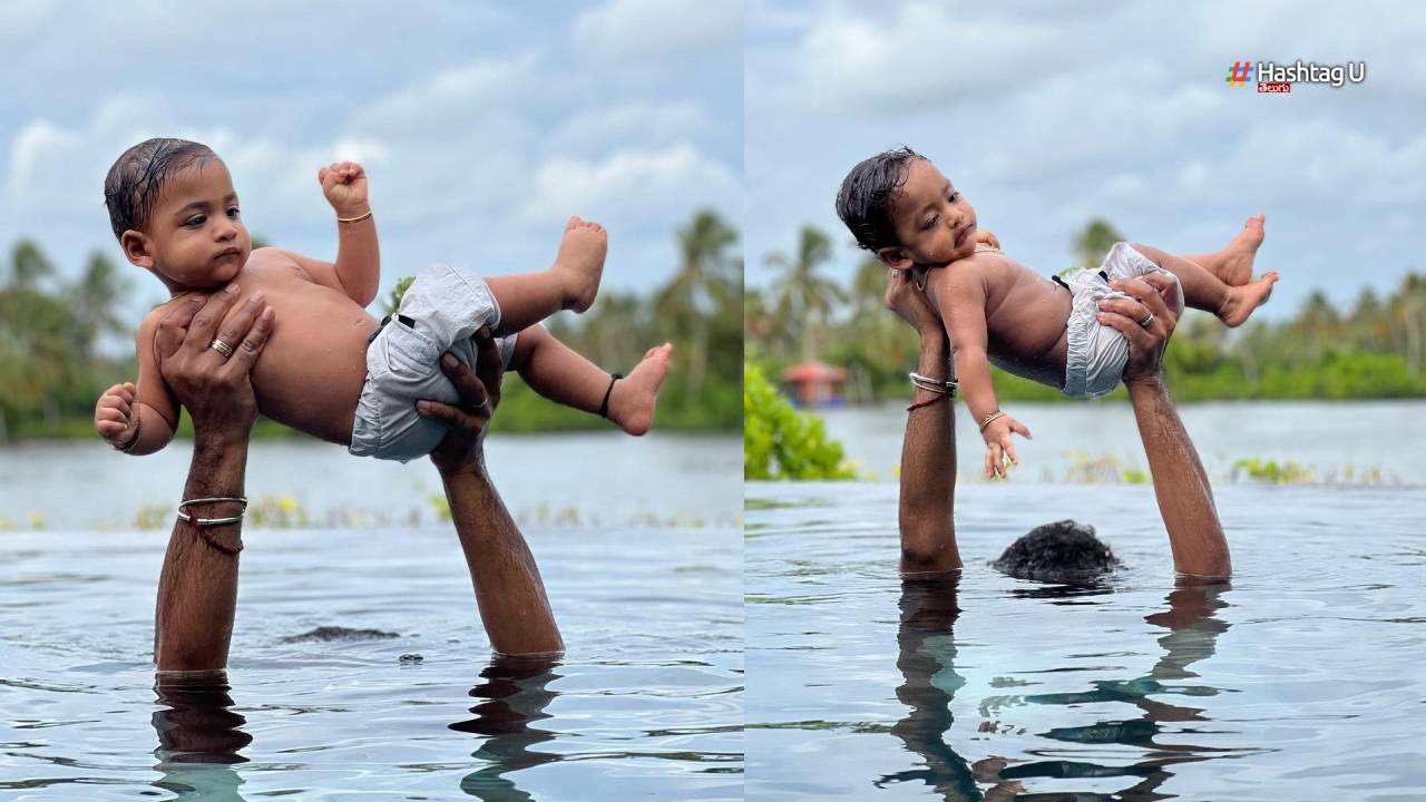 Vigesh Shivan Reminds Shivagami From Bahubali On Fathers Day