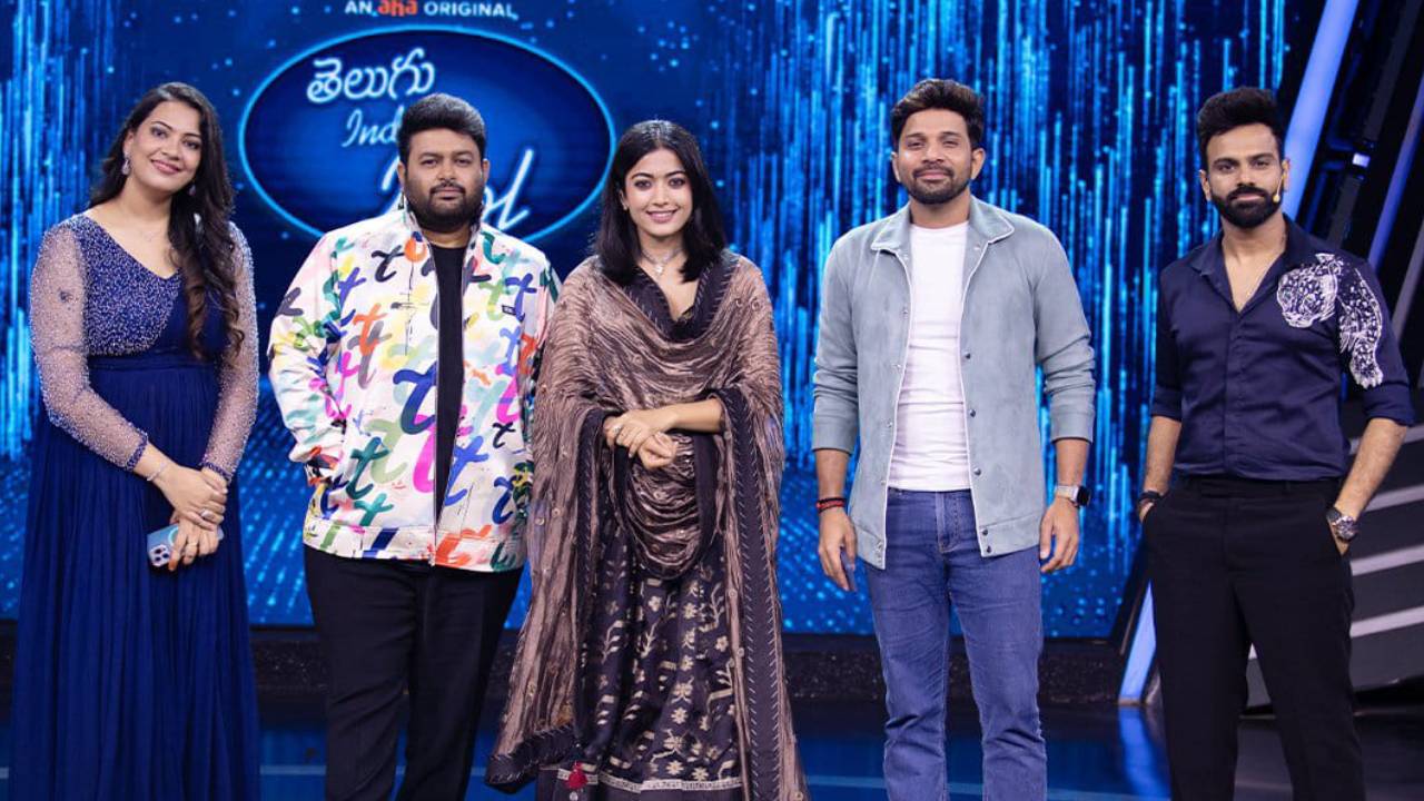 Rashmika Shining In Aha Telugu Indian Idol Show Photos Goes Viral On Social Media