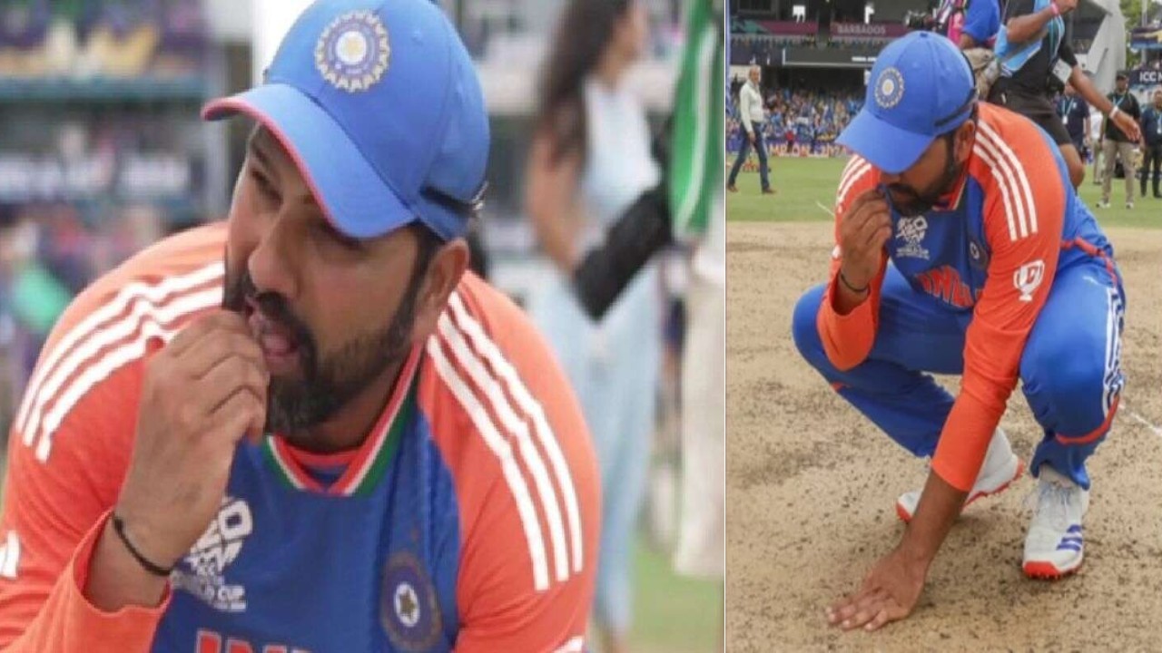 Rohit Sharma Ate Soil