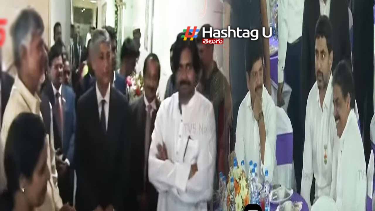Chandrababu, Pawan and Sharmila attended the At Home programme