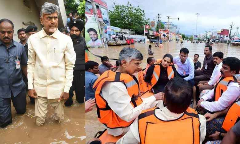 Chandrababu On Floods