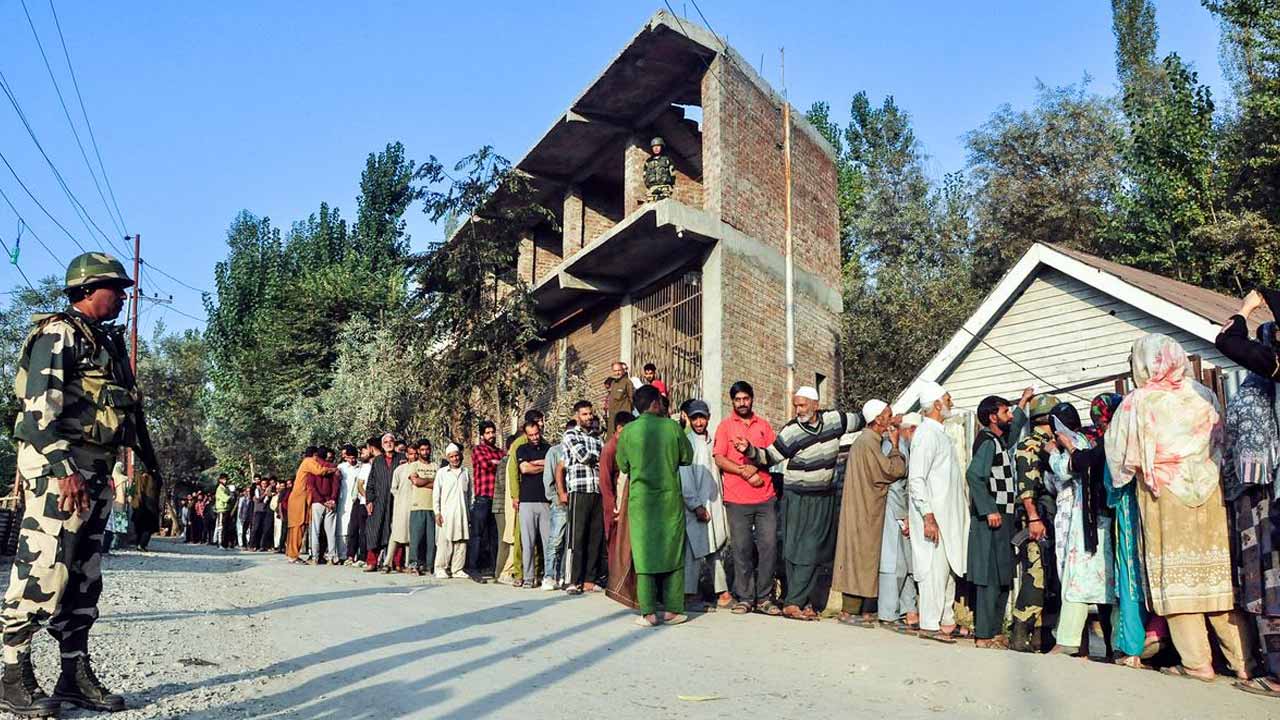 The second phase of polling ended peacefully in Jammu and Kashmir.