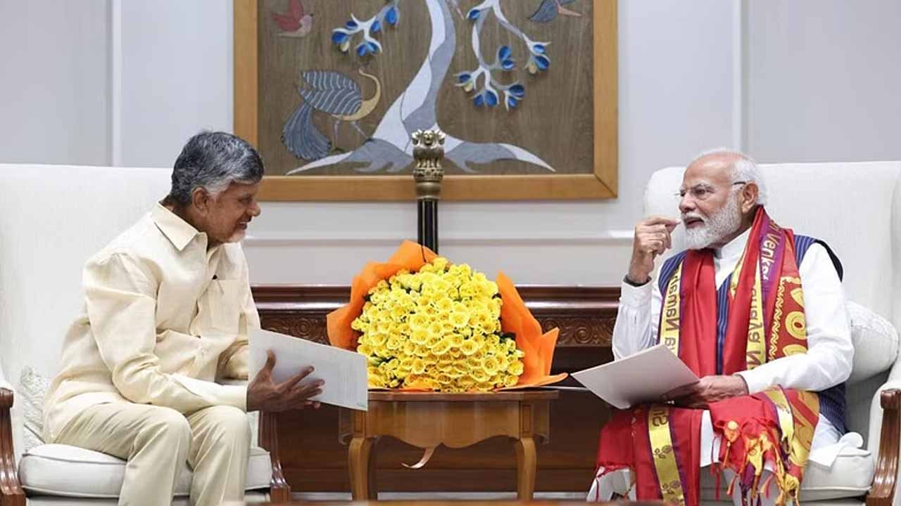 CM Chandrababu meet PM Modi