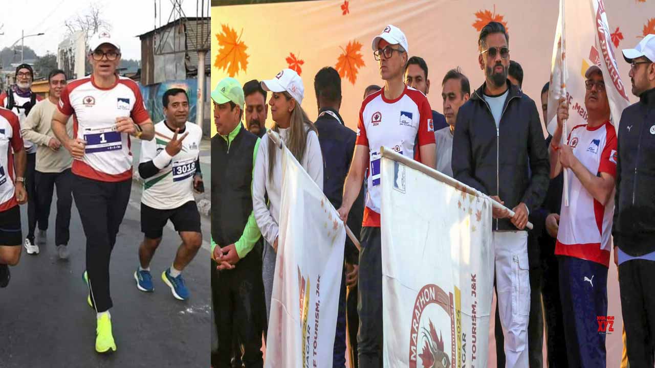 CM Omar Abdullah inaugurated the Jammu and Kashmir Marathon