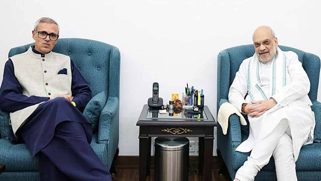 CM Omar Abdullah meet Union Home Minister Amit Shah