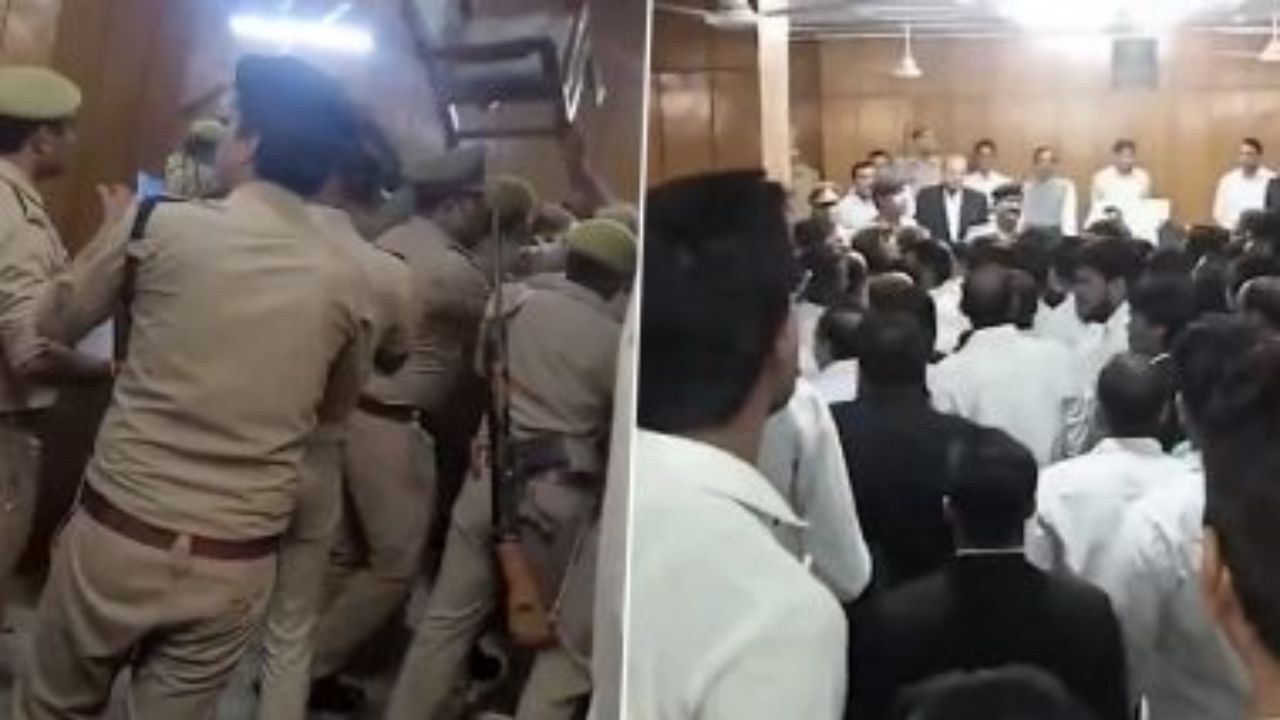 Clash In Court Ghaziabad Lawyers Judge