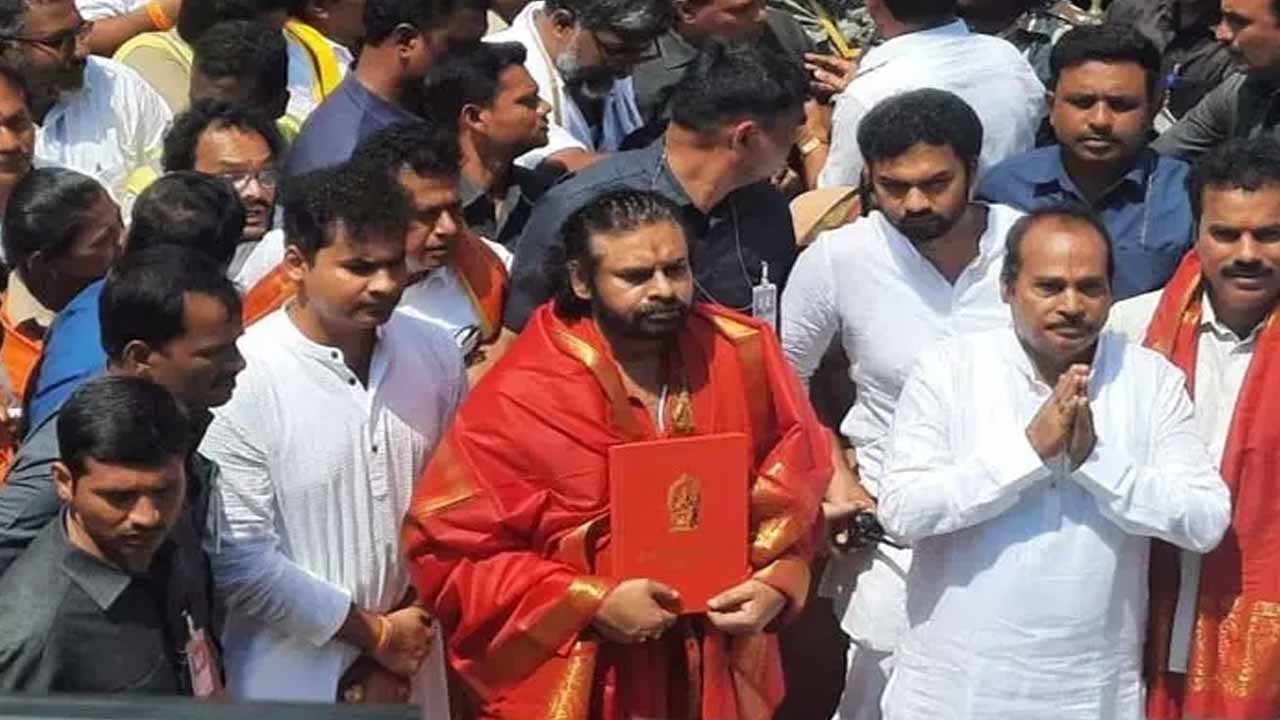 Deputy CM Pawan Kalyan concludes prayashchit deeksha in tirumala